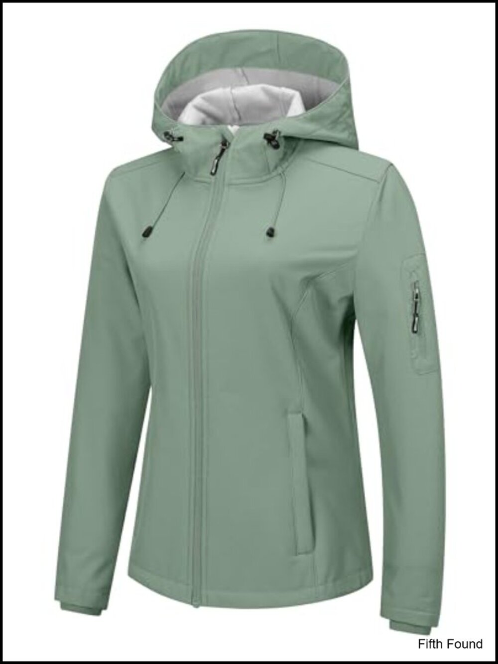 Womens Softshell Jacket Fleece Lined Waterproof Windproof Hooded Rain Coat